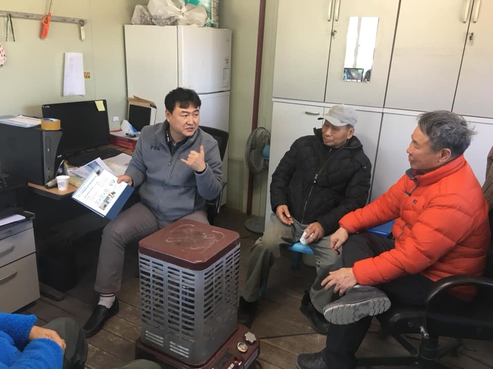 마시안마을 발전방향 토의하는 모습